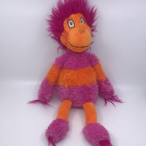 Kohl’s Dr Zeus Orange and Pink Stripe Plush 2010 Wocket in my Pocket 18” Stuffed - Picture 6 of 8